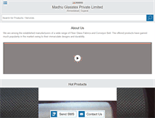 Tablet Screenshot of madhuglasstex.net